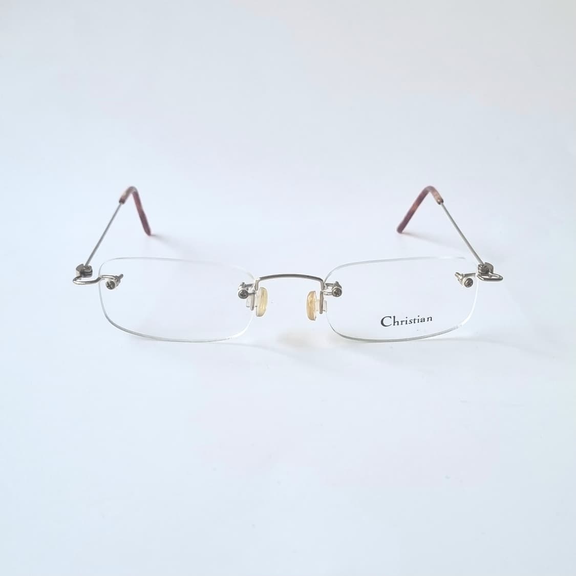 데드스탁 스퀘어 디자인 심플한 무테 안경테565 상품이미지3