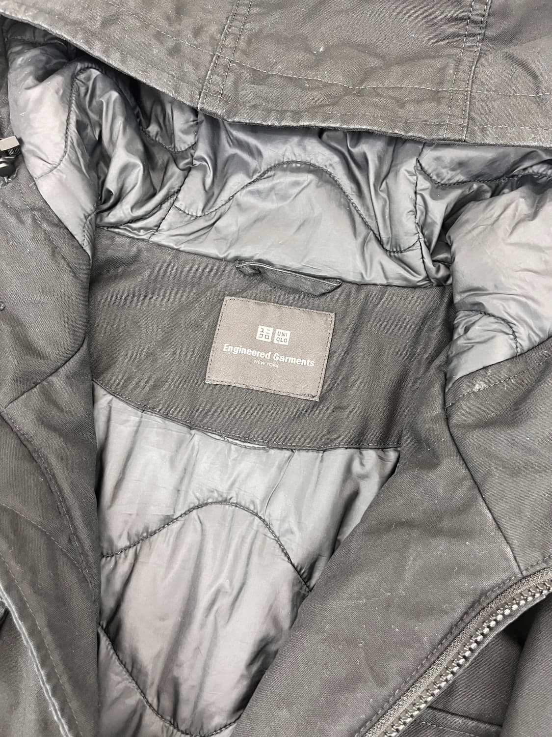 ( 유니클로 X 엔지니어드 ) 가먼츠 퍼프테크 유틸리티 자켓 블랙  상품이미지3