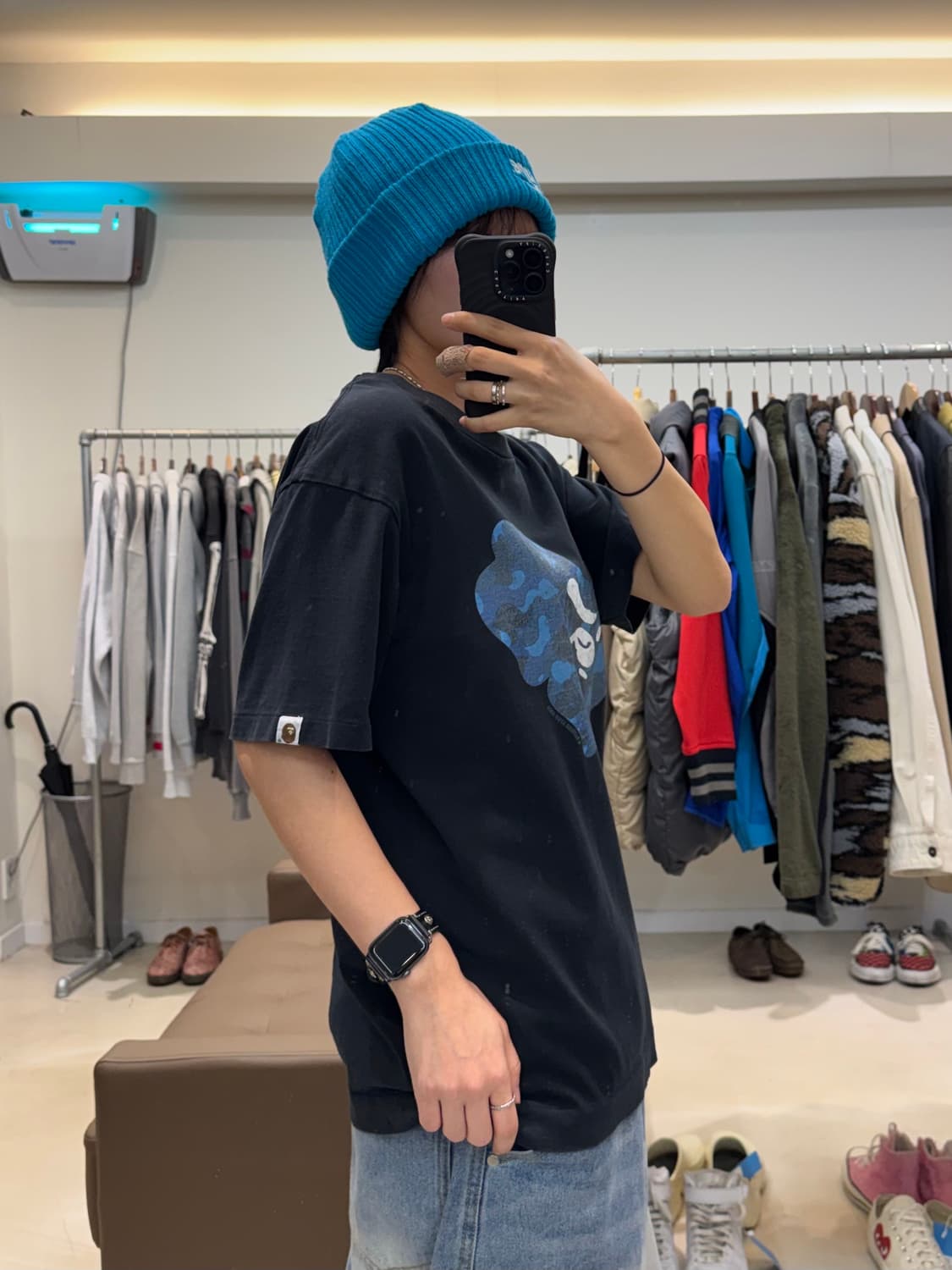 베이프 ABC 카모 에이프 페이스 STA 반팔 티셔츠 상품이미지6