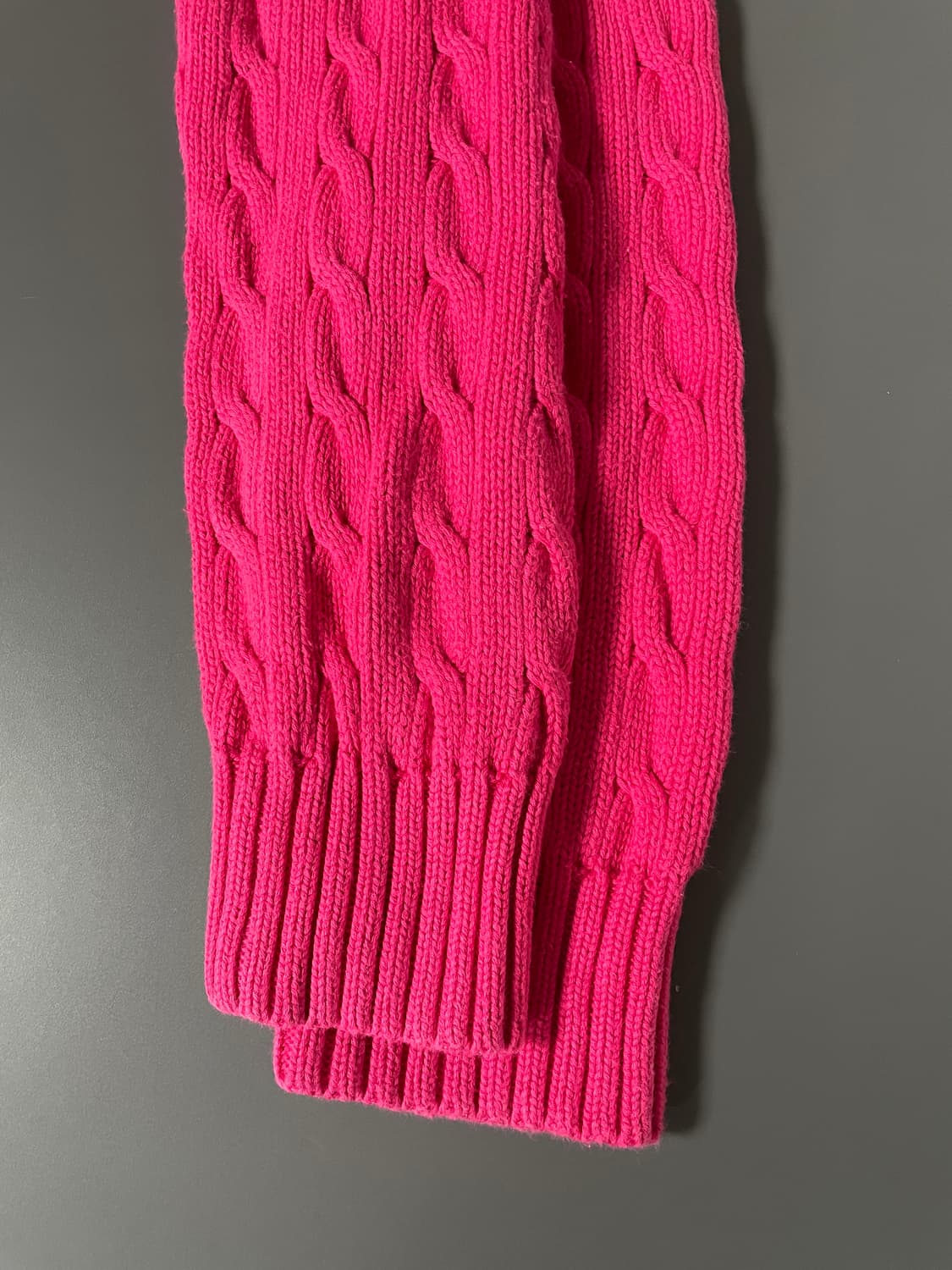 [L] 폴로 랄프로렌 케이블 꽈배기 니트 후드 집업 상품이미지7