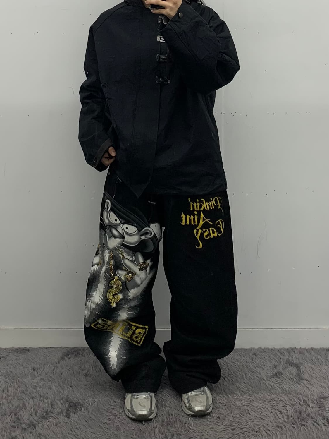 Givemeface  올드스쿨 핑크팬더 힙합팬츠 상품이미지1