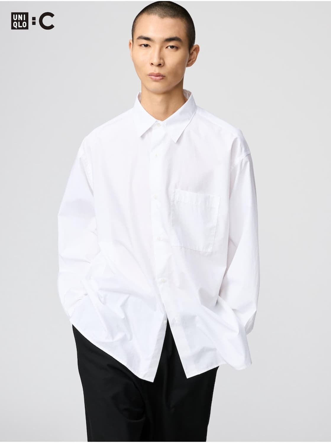 유니클로 C 브로드클로스 오버사이즈 셔츠 XL 상품이미지1