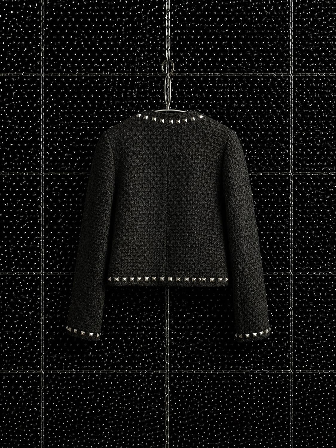 스터드 트위드 자켓 상품이미지2