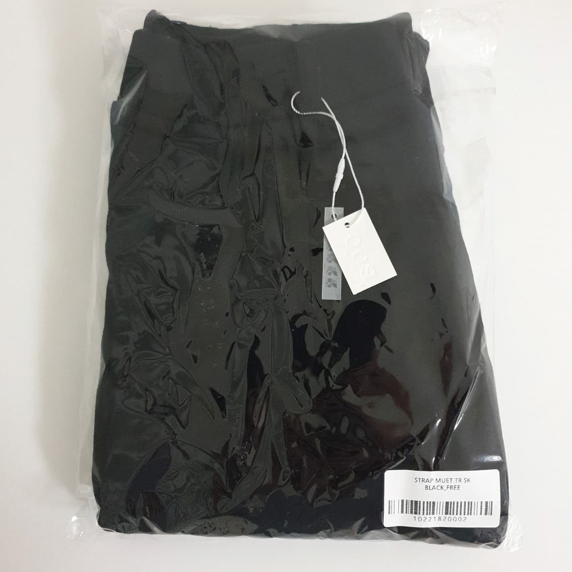 우화 STRAP MUET TR SK BLACK 블랙 검정 롱 스커트 치마 상품이미지1
