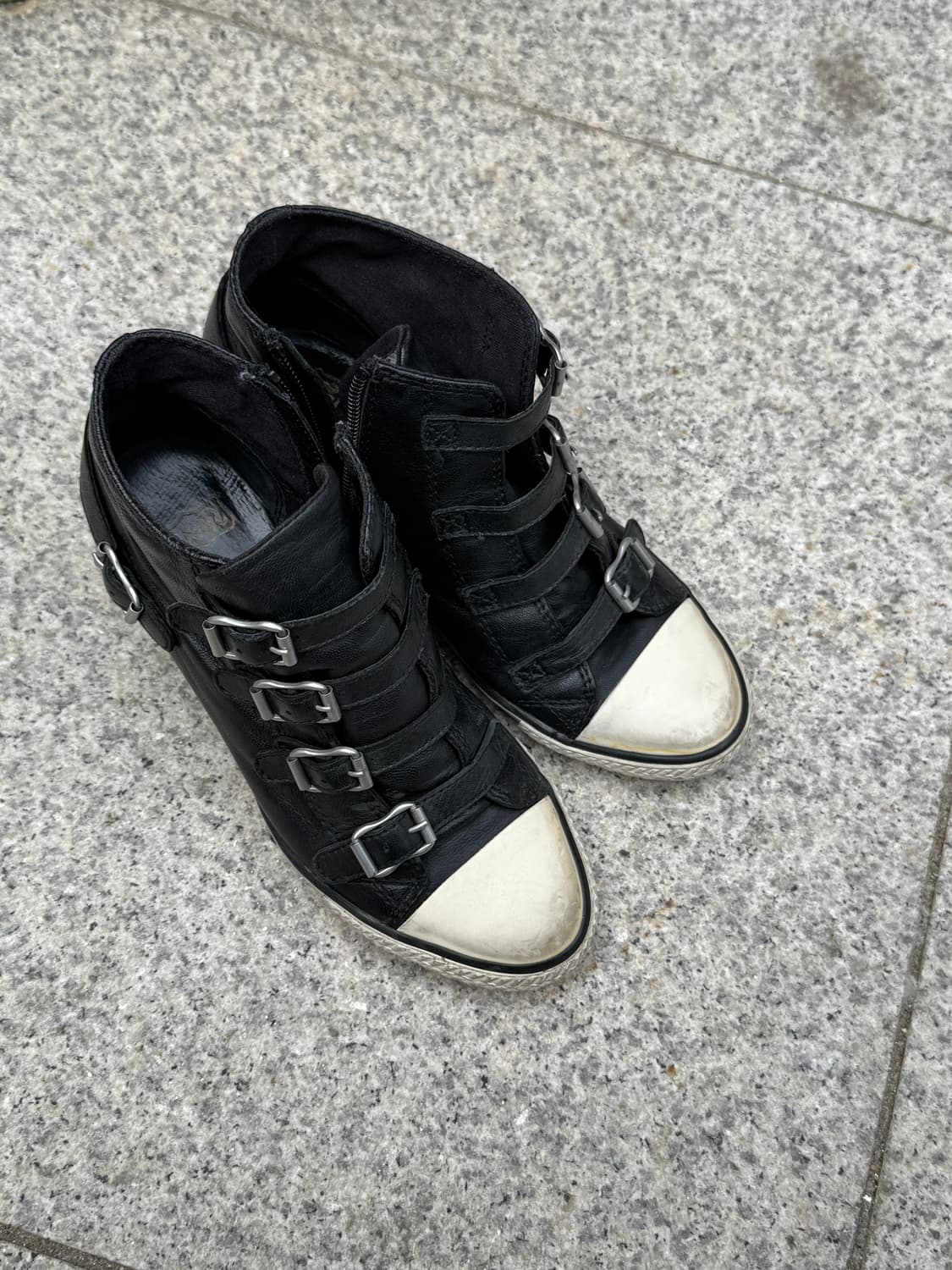 Ash 아쉬 웨지힐 스니커즈 블랙 37 235 240 상품이미지1