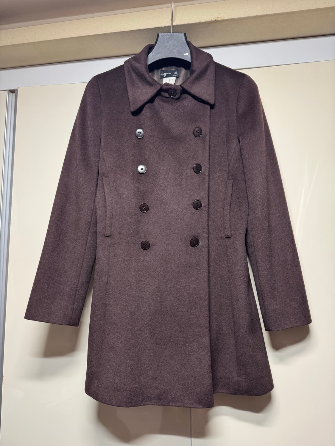 아네스베 더블 브레스티드 코트 상품이미지1