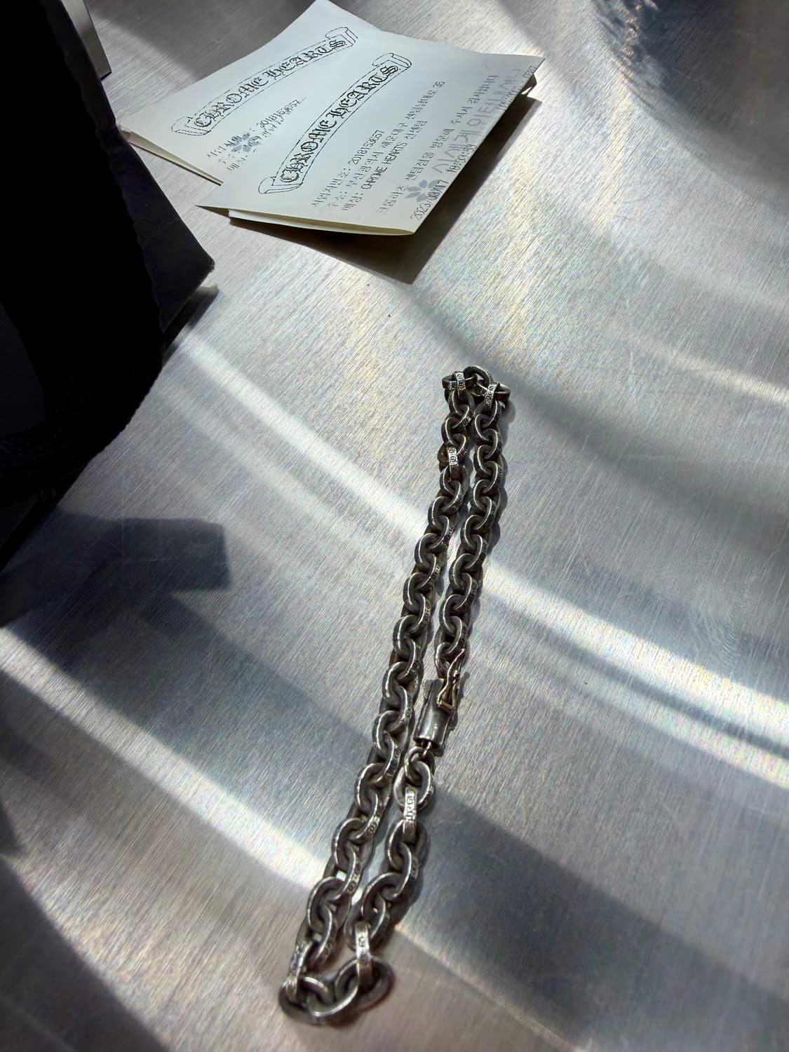 크롬하츠 페이퍼체인 팔찌 8인치 상품이미지3