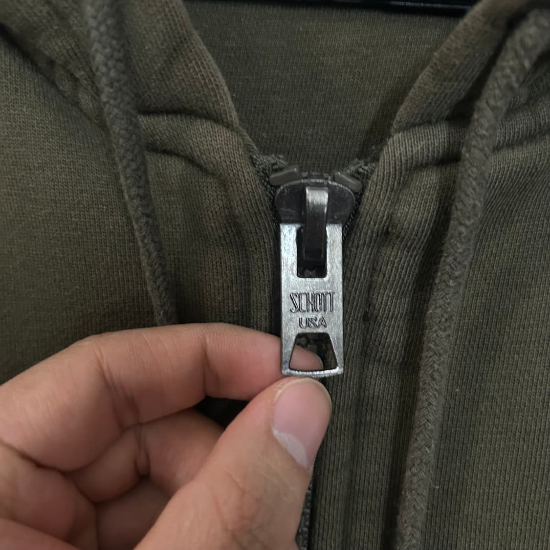 (L) 쇼트 NYC 기모 후드 집업  상품이미지6