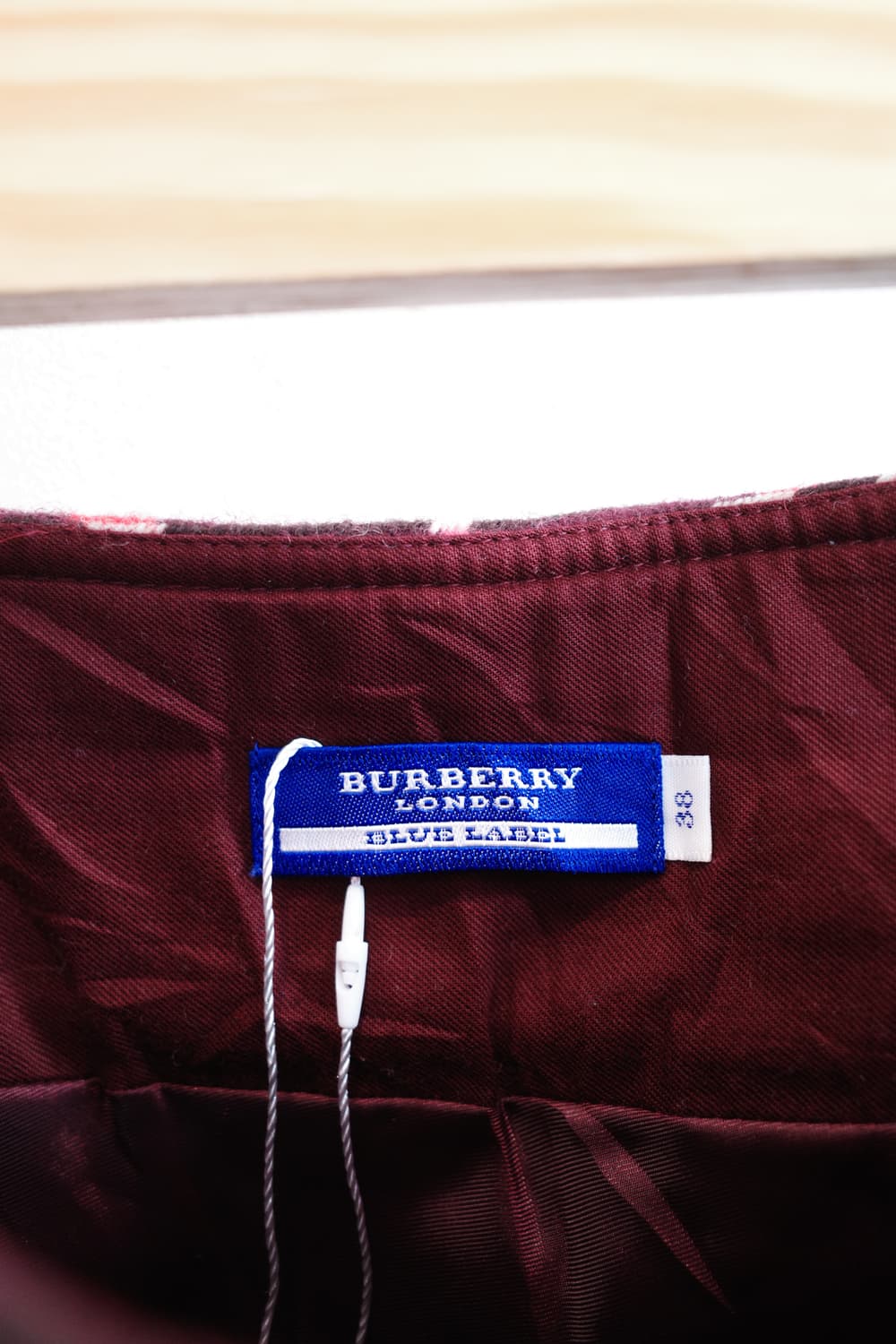 BURBERRY 버버리 블루라벨 울 노바체크 스커트 (28인치) 상품이미지4