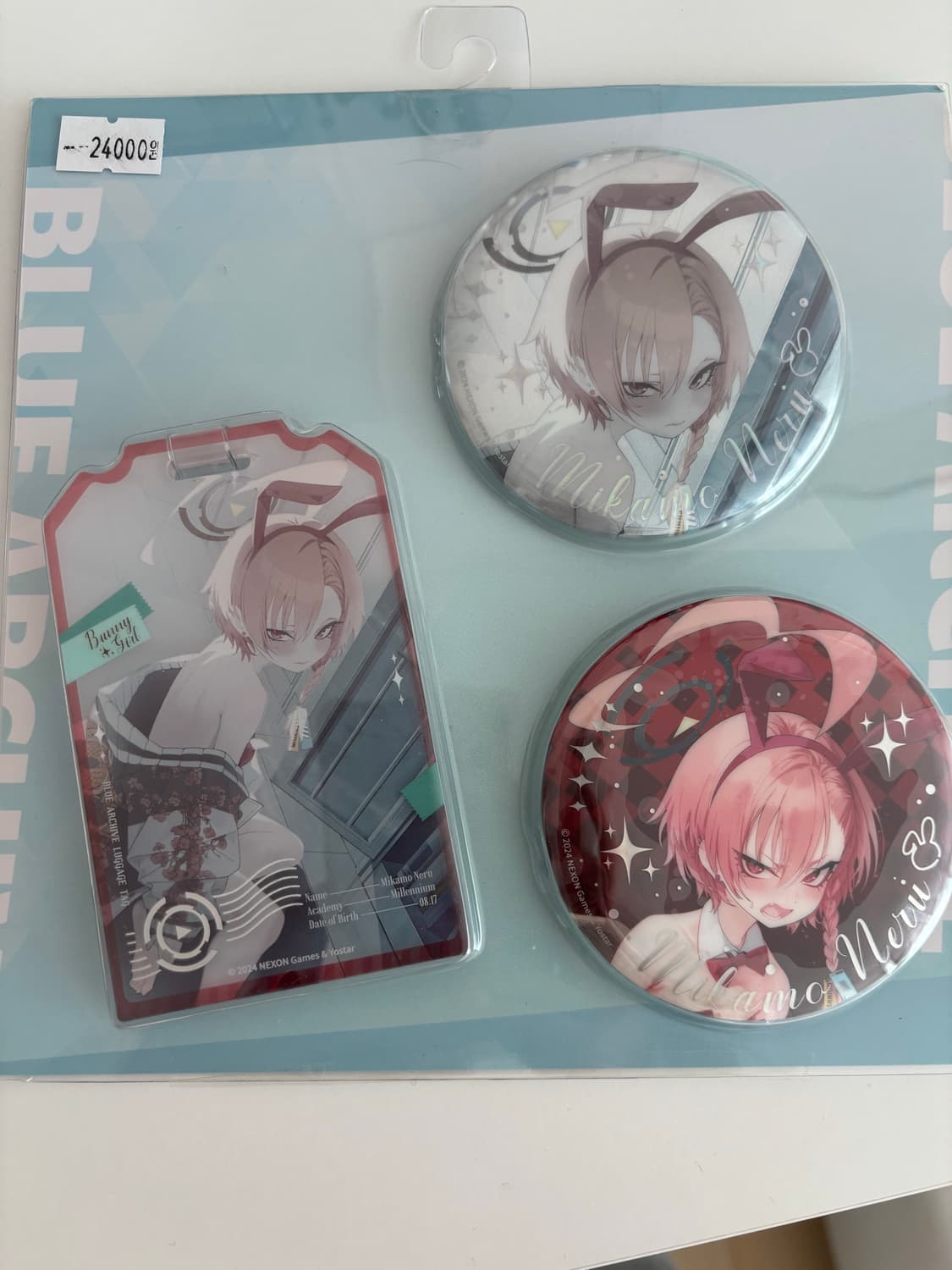 블루 아카이브 바니걸 뱃지 카드 세트 + 서비스 상품이미지1