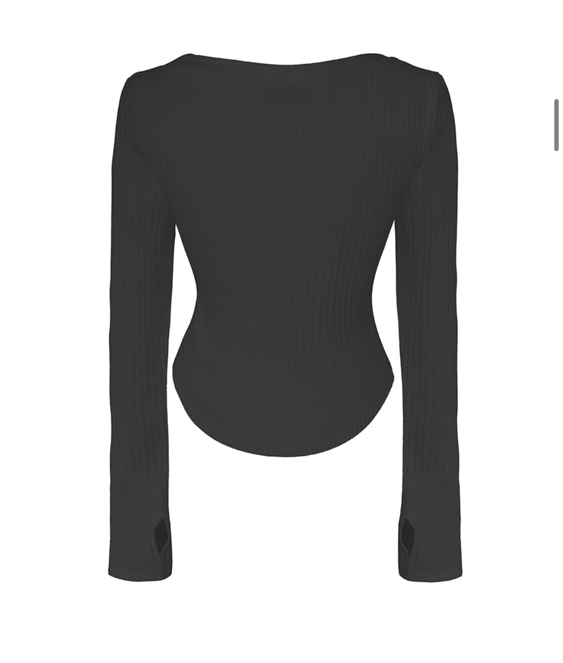 플리즈노팔로우 Bunny Snap Button Top (딥차콜) 상품이미지3