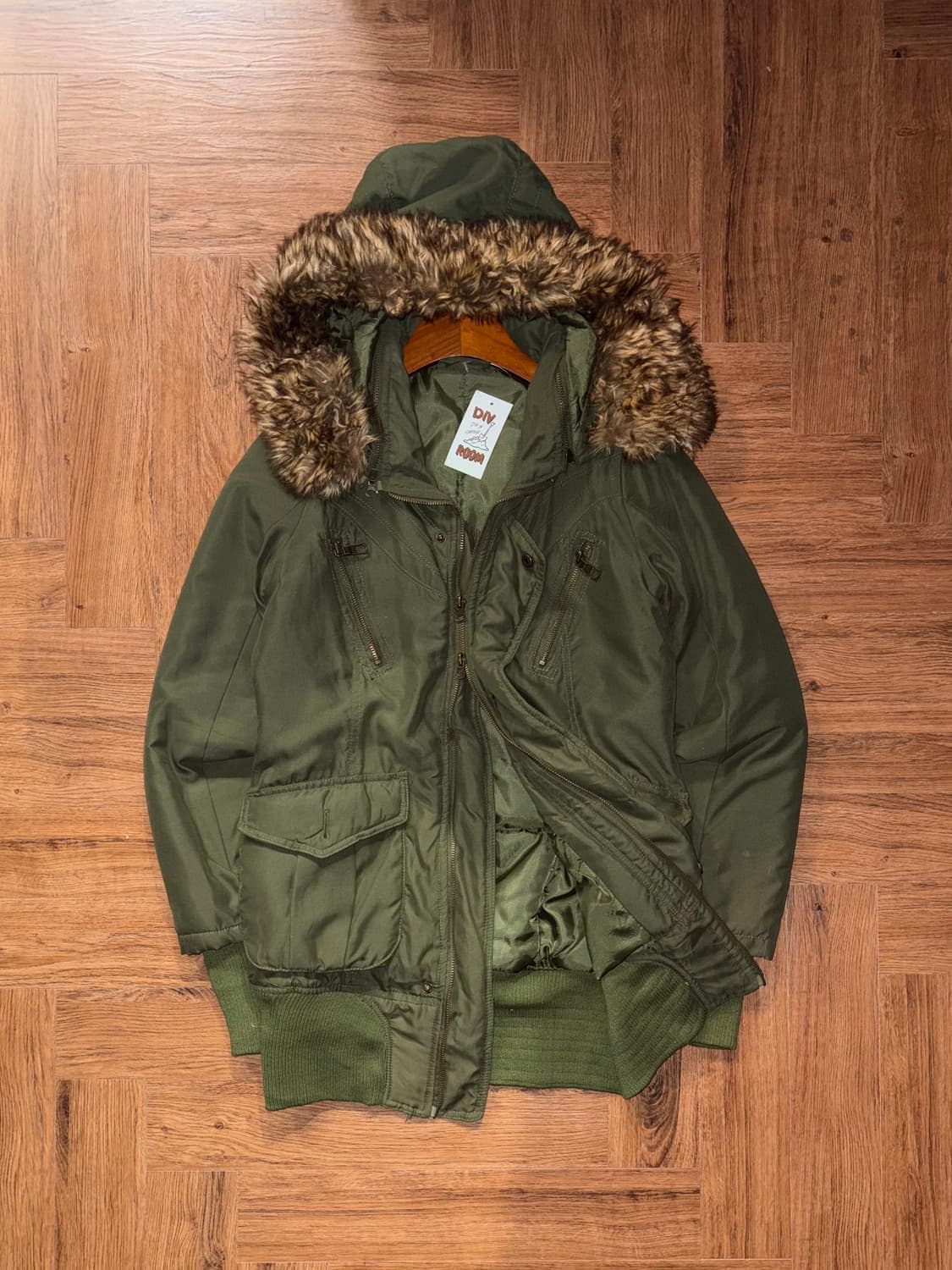 일본빈티지 디테일 야상패딩 상품이미지4