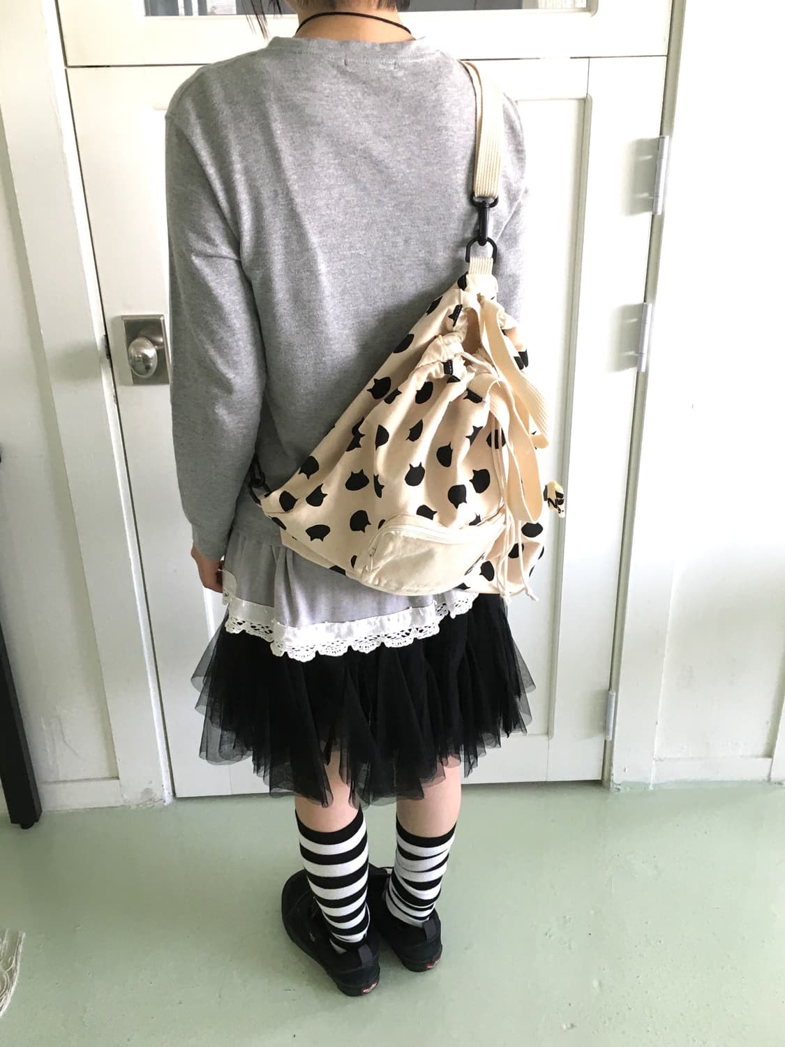 Ne-net Cat Pattern Bag 상품이미지1