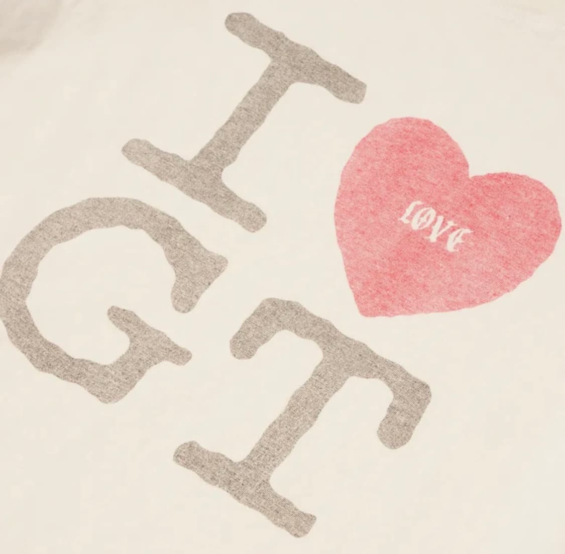 듀테로 러브 GT 반팔 티 크림 아이보리 상품이미지2