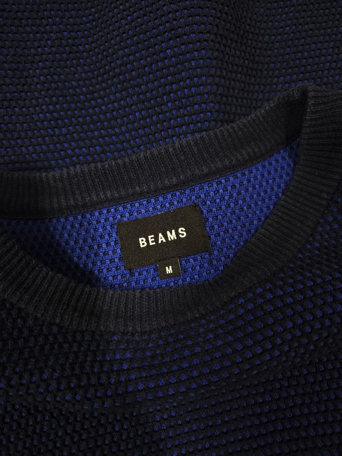 빔즈 인디고 블루 니트 롱 슬리브 티셔츠 상품이미지6