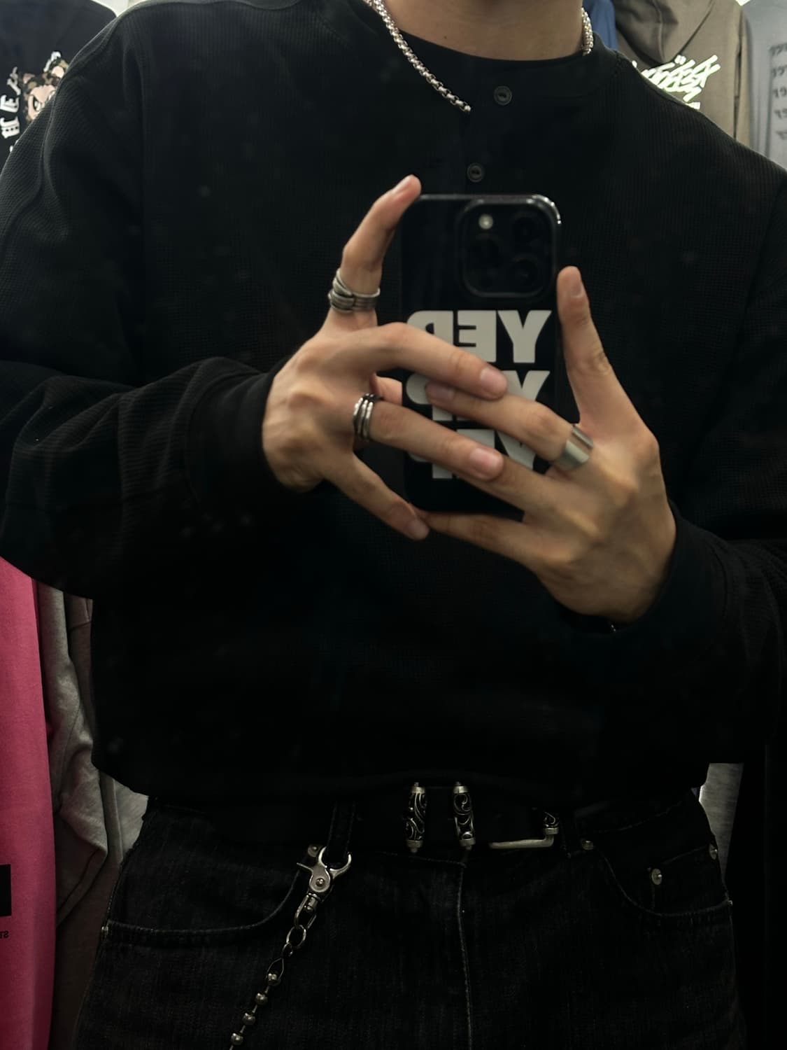 Ch stud belt - 크롬 스터드 벨트 상품이미지4