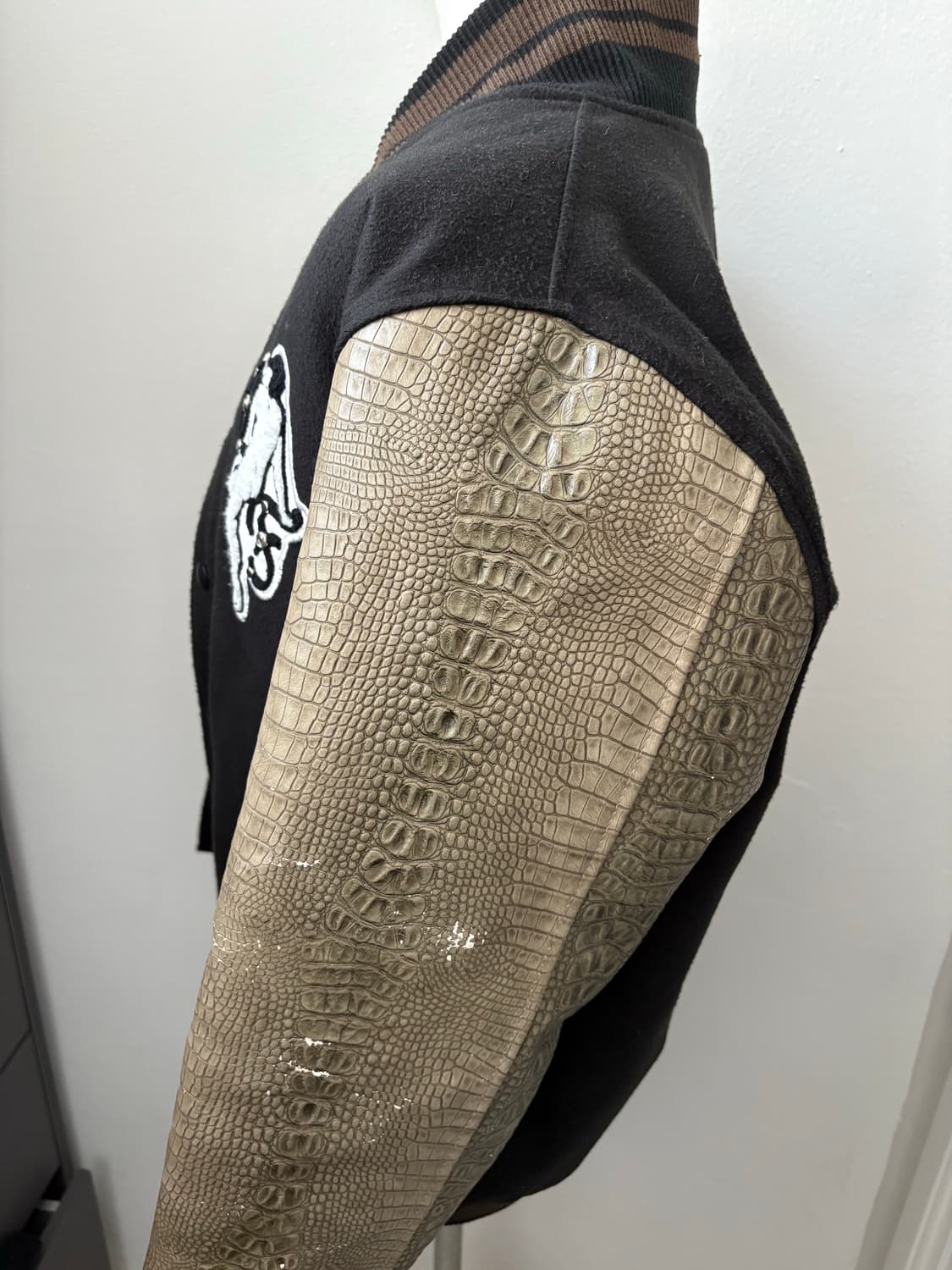 604service 바시티 자켓 카키 M 상품이미지6