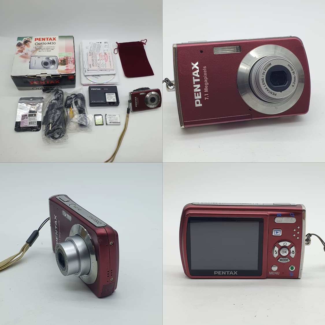 작례⭕️ 펜탁스 옵티오 M30 + 박스 레드버건디🍷 상품이미지2