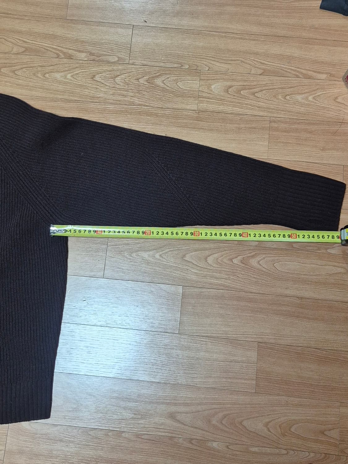 토니웩 SUPER FINE MERINO WOOL 니트 집업 [다크브라운] 상품이미지9