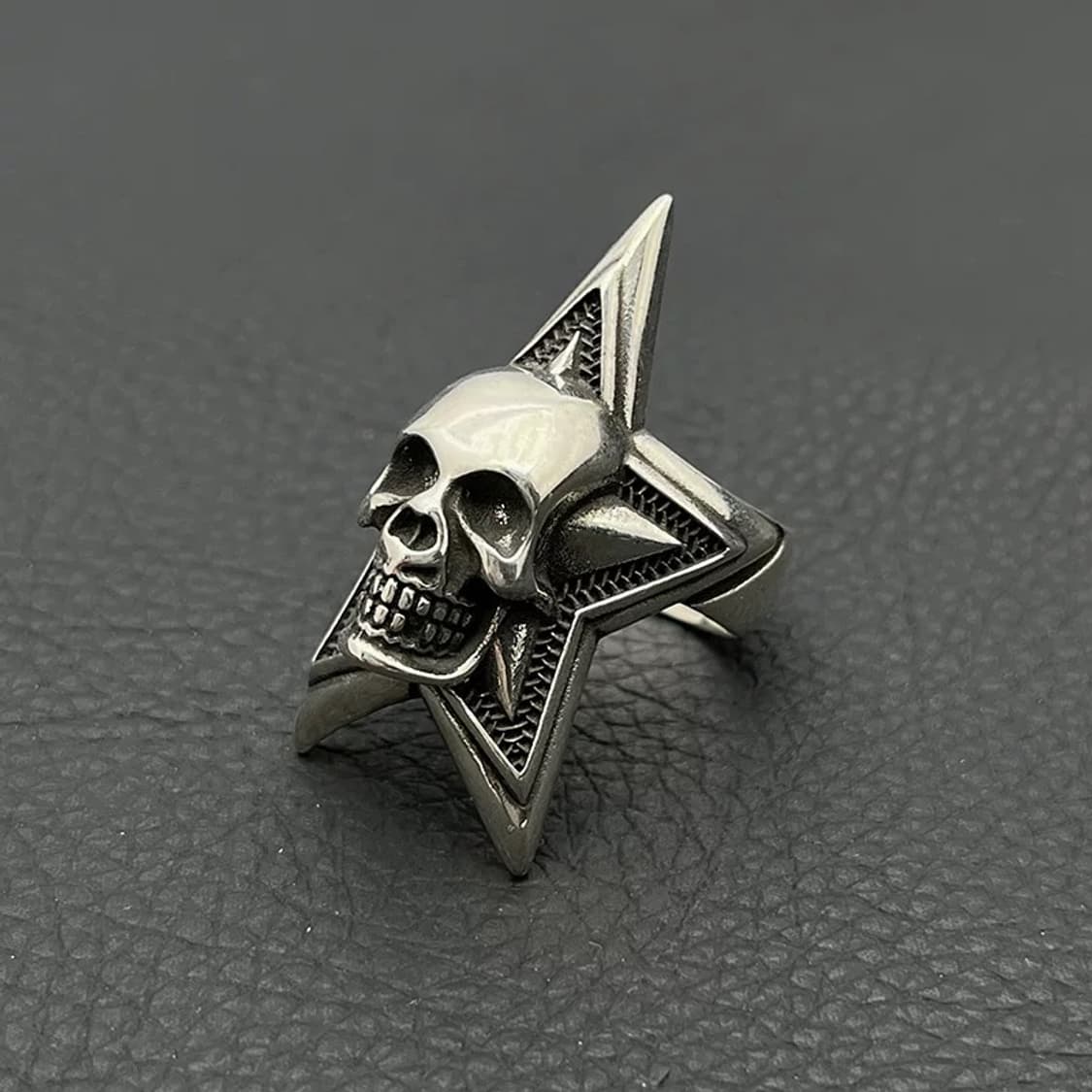 빈티지 스타 스컬헤드 링  상품이미지2