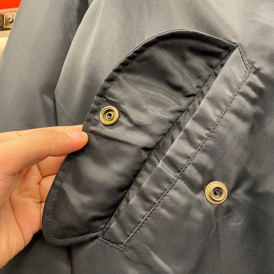 90s 쉐비뇽 후면 빅 자수 MA-1 봄버 항공 점퍼 상품이미지5