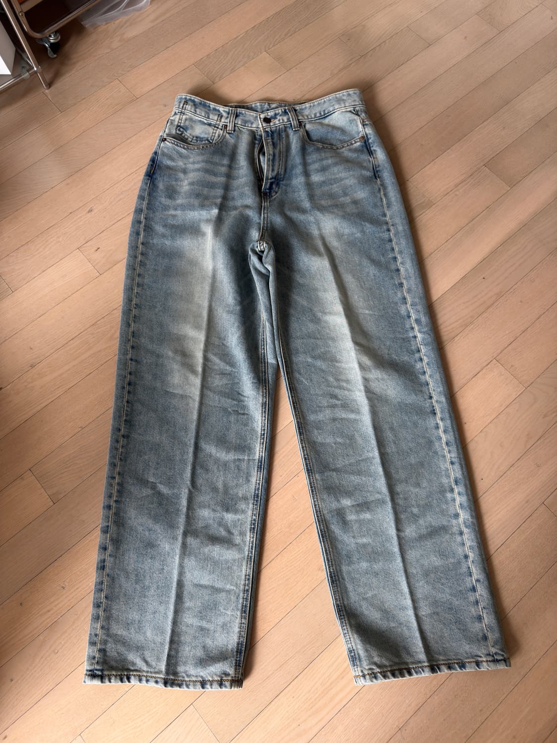 TEN.CO 루즈 와이드 데님 / 2사이즈 / 블리츠컬러 상품이미지6