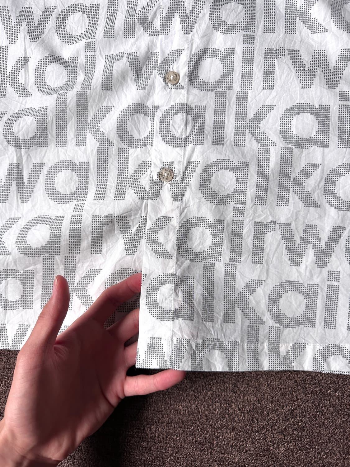 Air Walk 올오버 스펠 아웃 하프 셔츠 상품이미지10