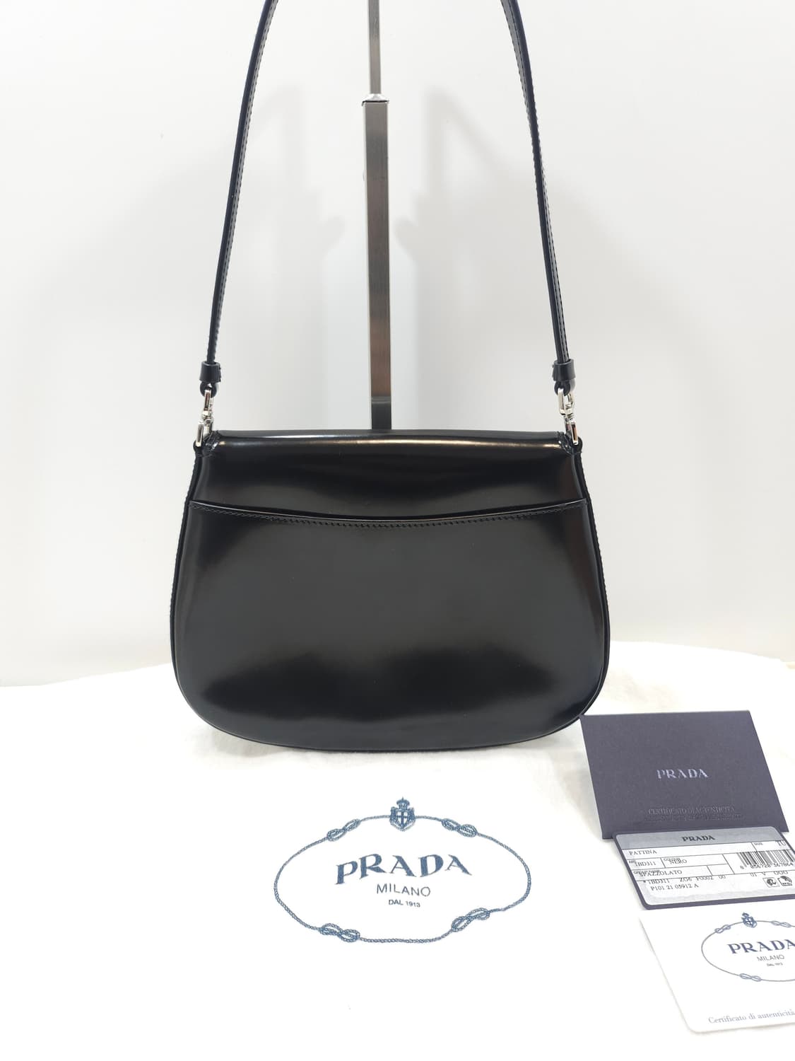 [정품] 프라다 클레오 브러시드 레더 플랩 숄더백 상품이미지2