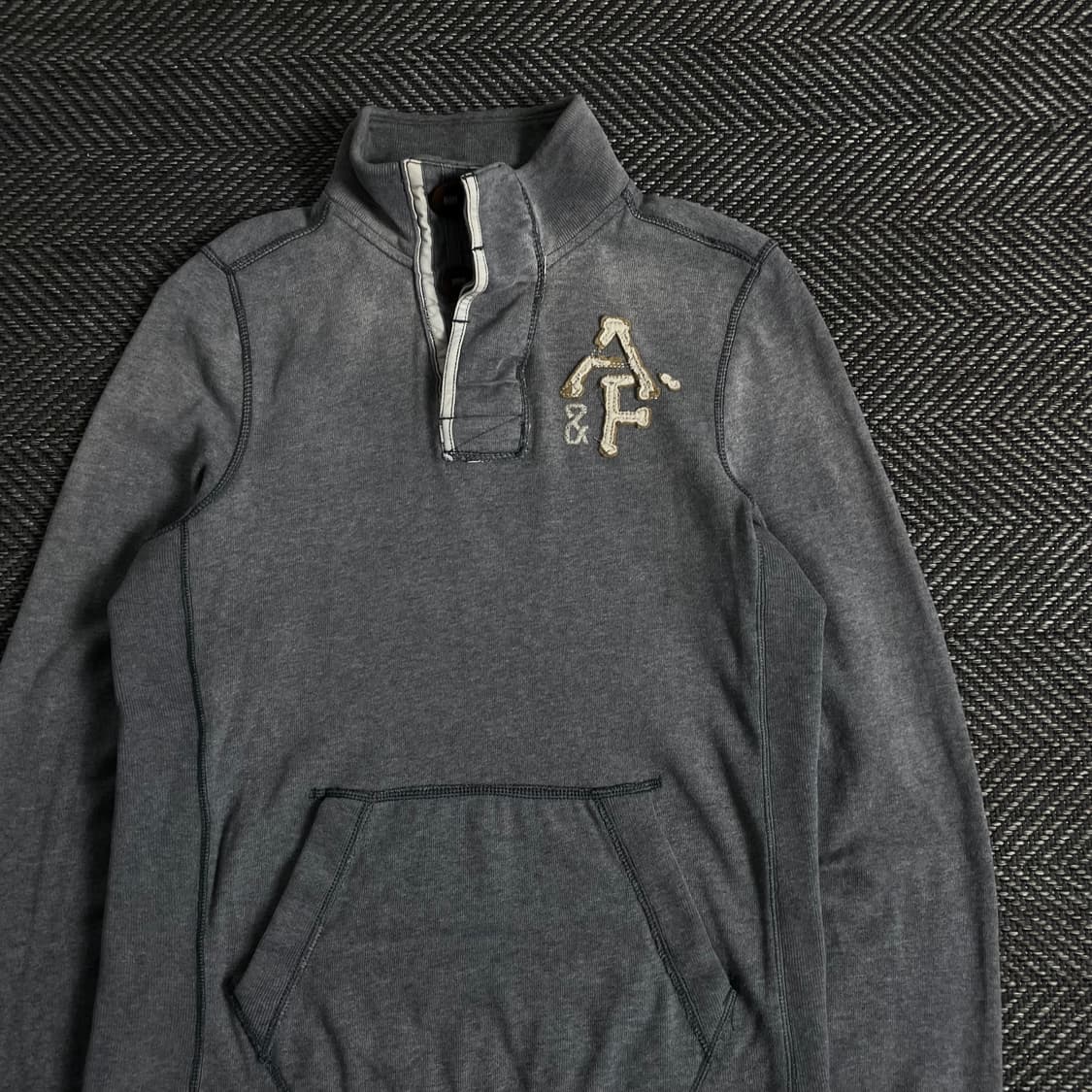 00s 아베크롬비 y2k 빈티지 하프 버튼 스웻 셔츠y 3412 상품이미지4