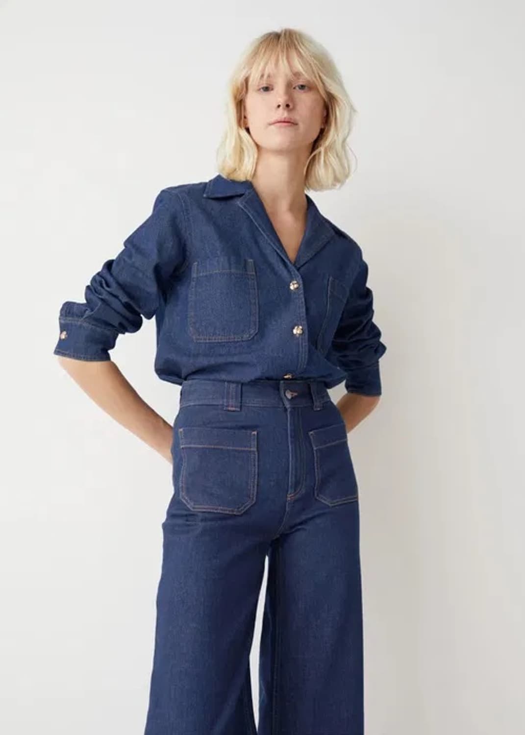 앤아더스토리즈 데님 셋업 상품이미지3