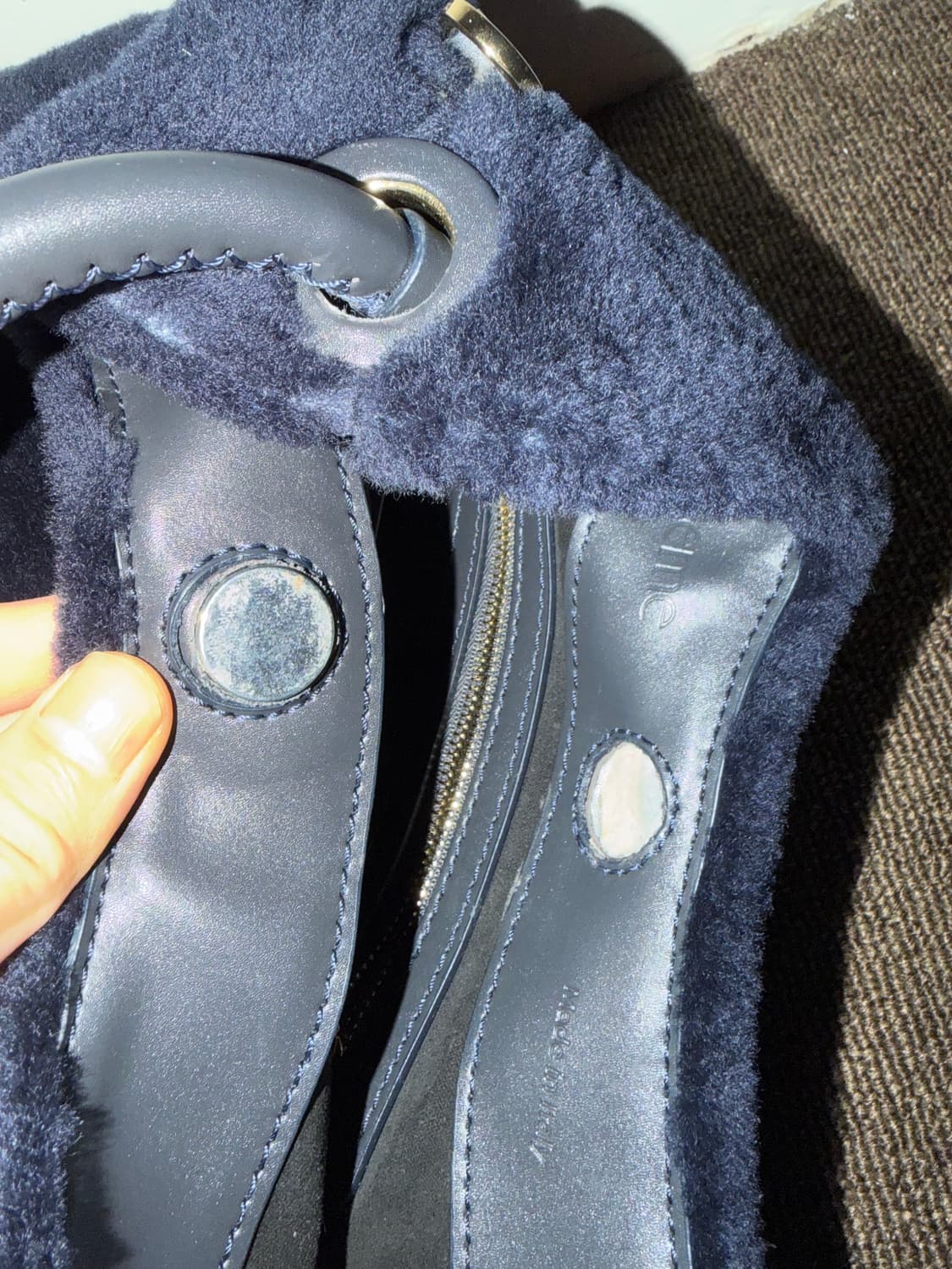 Elleme 퍼 핸드백 상품이미지5