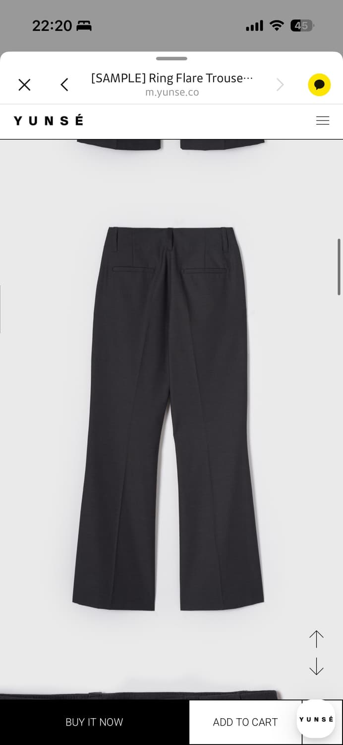 윤세 슬랙스 차콜색 상품이미지8