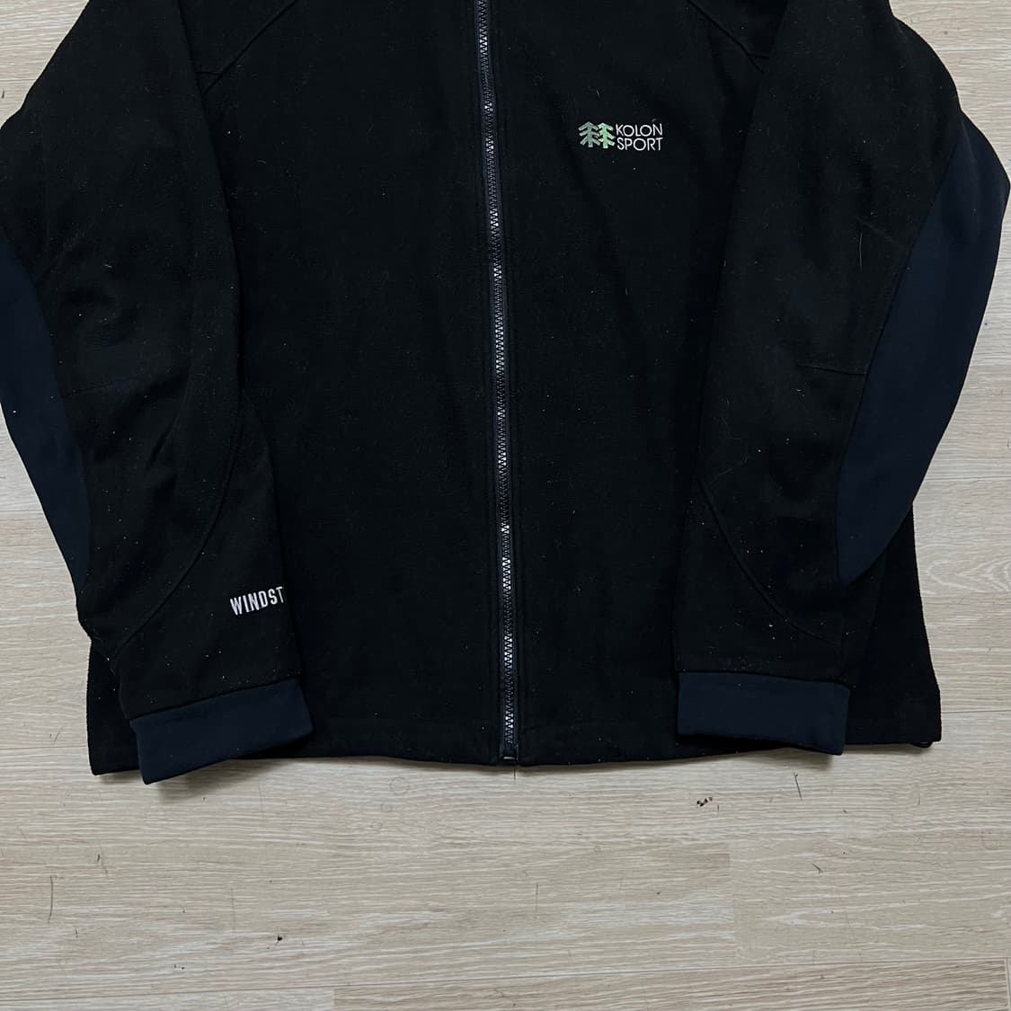 코오롱 스포츠 윈드스토퍼 후리스 플리스 자켓 [블랙] M/95 상품이미지3
