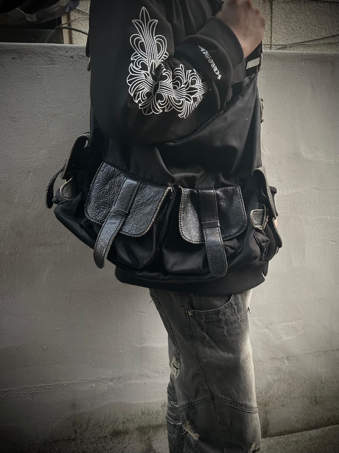 2000s VTG 락시크 멀티포켓 블랙 숄더백 상품이미지1