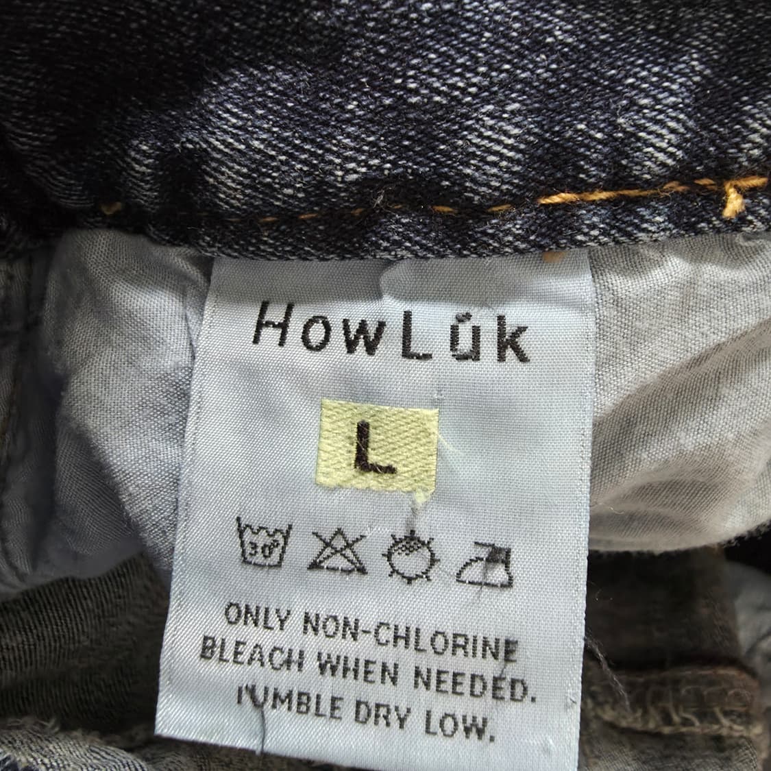 (L)여성 하우룩 밴딩 찢청 데님 팬츠 상품이미지4