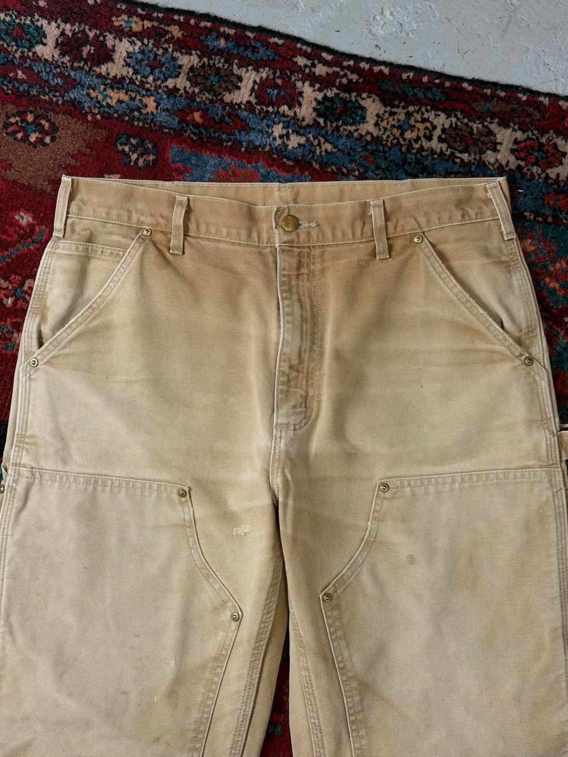 OG USA Made 칼하트 더블니 브라운 칼하트 B01 BRN 썩블니 상품이미지5