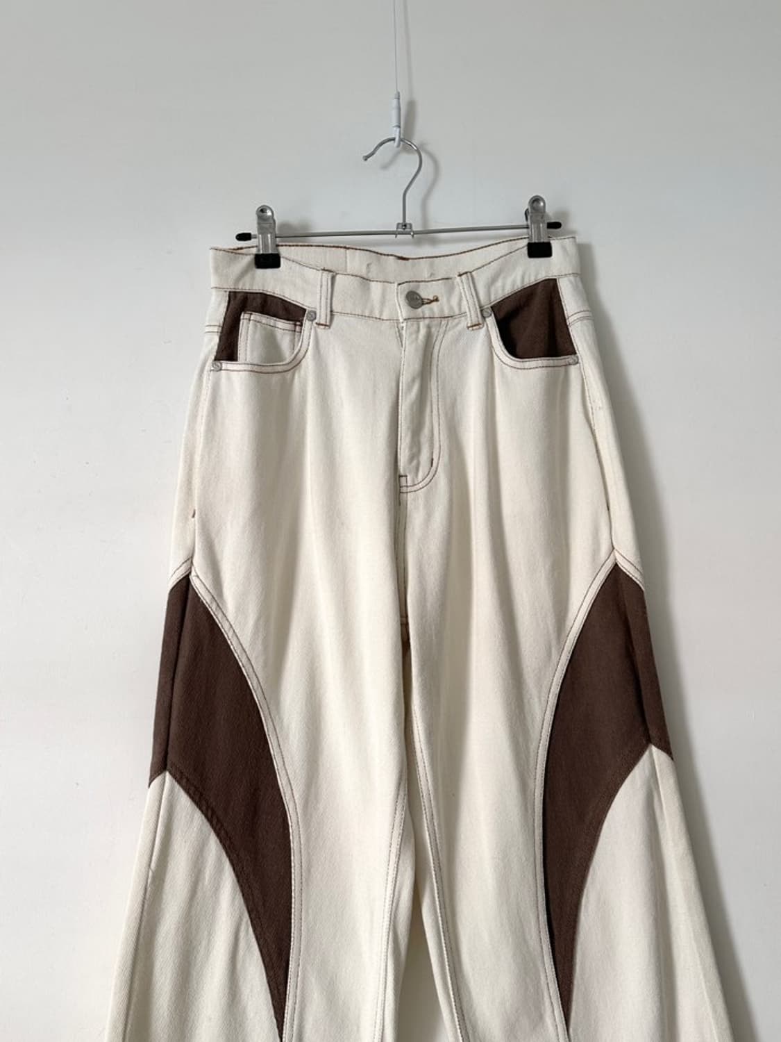 Saddle patch pants / ivory 상품이미지2