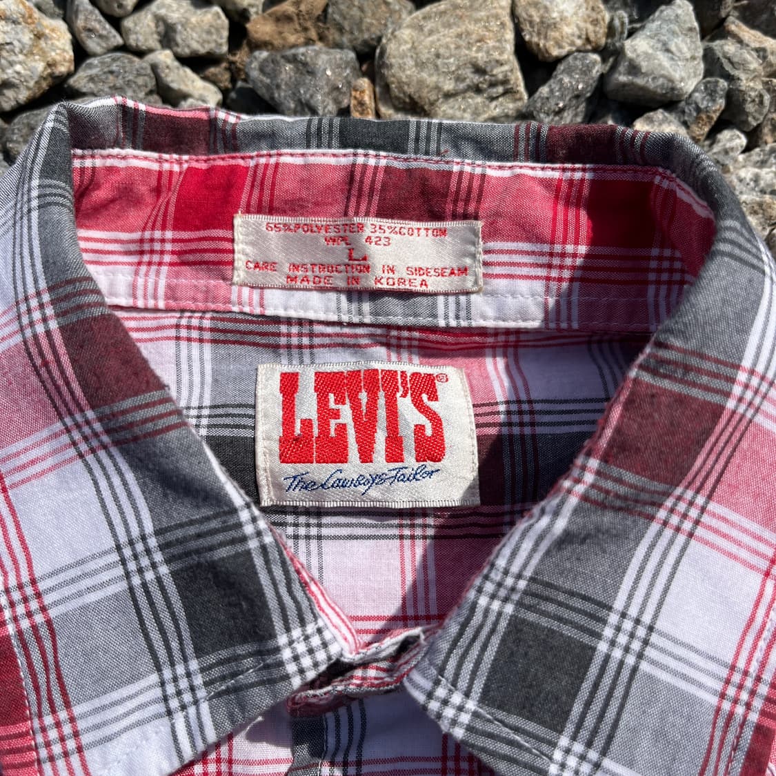 80-90s 빈티지 리바이스 셔츠 (메이드 코리아) 실측확인 상품이미지3