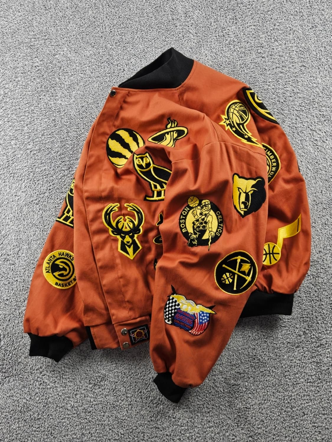 JH 리메이크 NBA콜라주 올팀 패치 레이싱 자켓 ( L ) /11220 상품이미지3