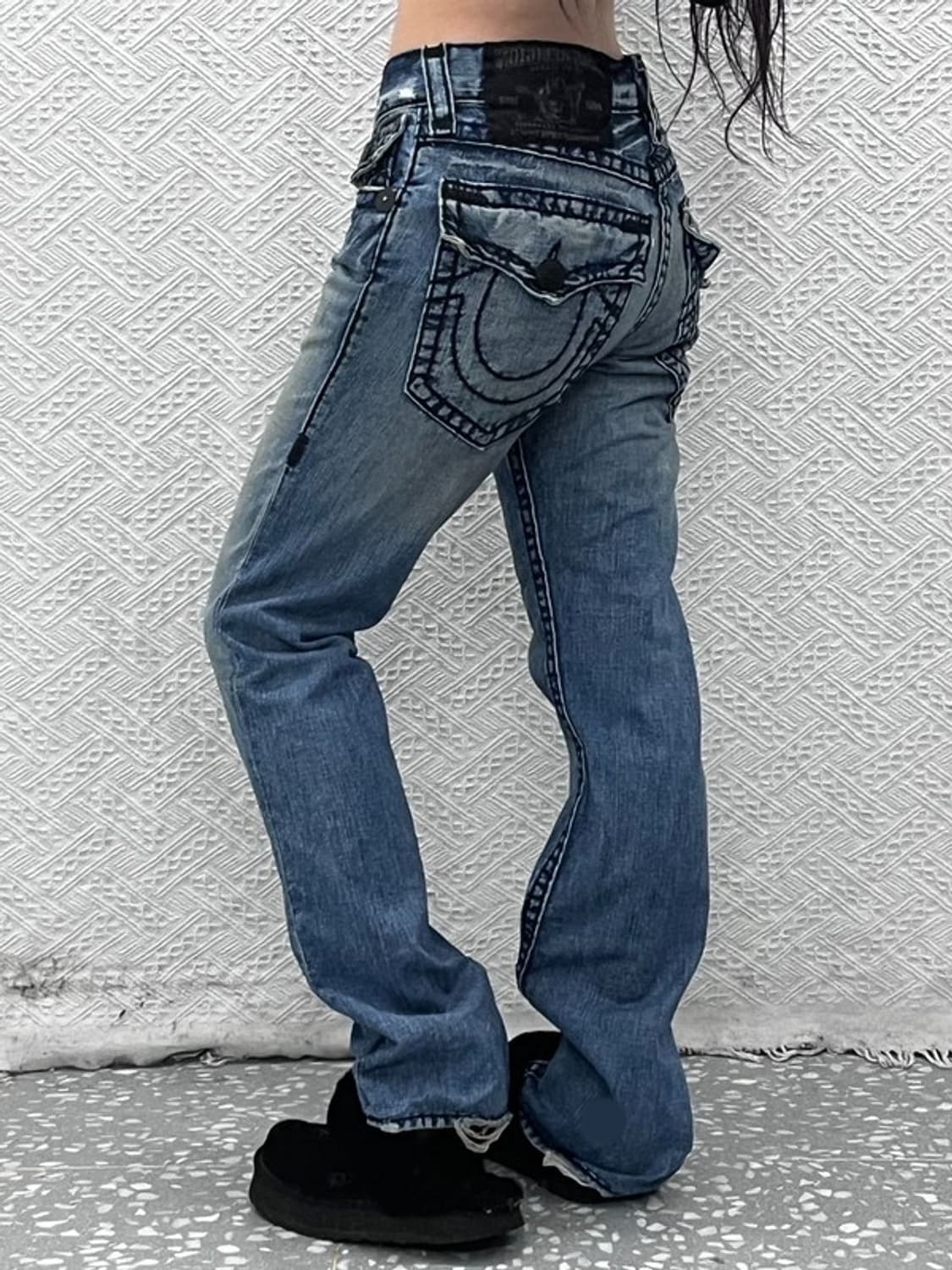 트루릴리전 빌리슈퍼티 Y2K 락시크 데님팬츠 28인치 C09968 상품이미지1