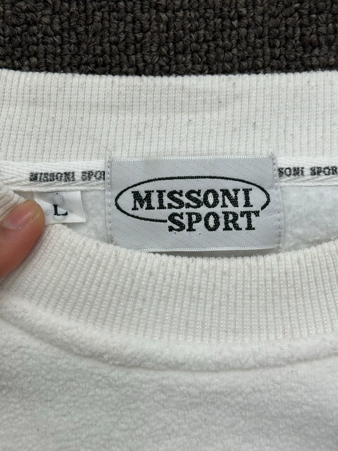 L)미쏘니 스포츠 빈티지 플리스 스웻셔츠 상품이미지4
