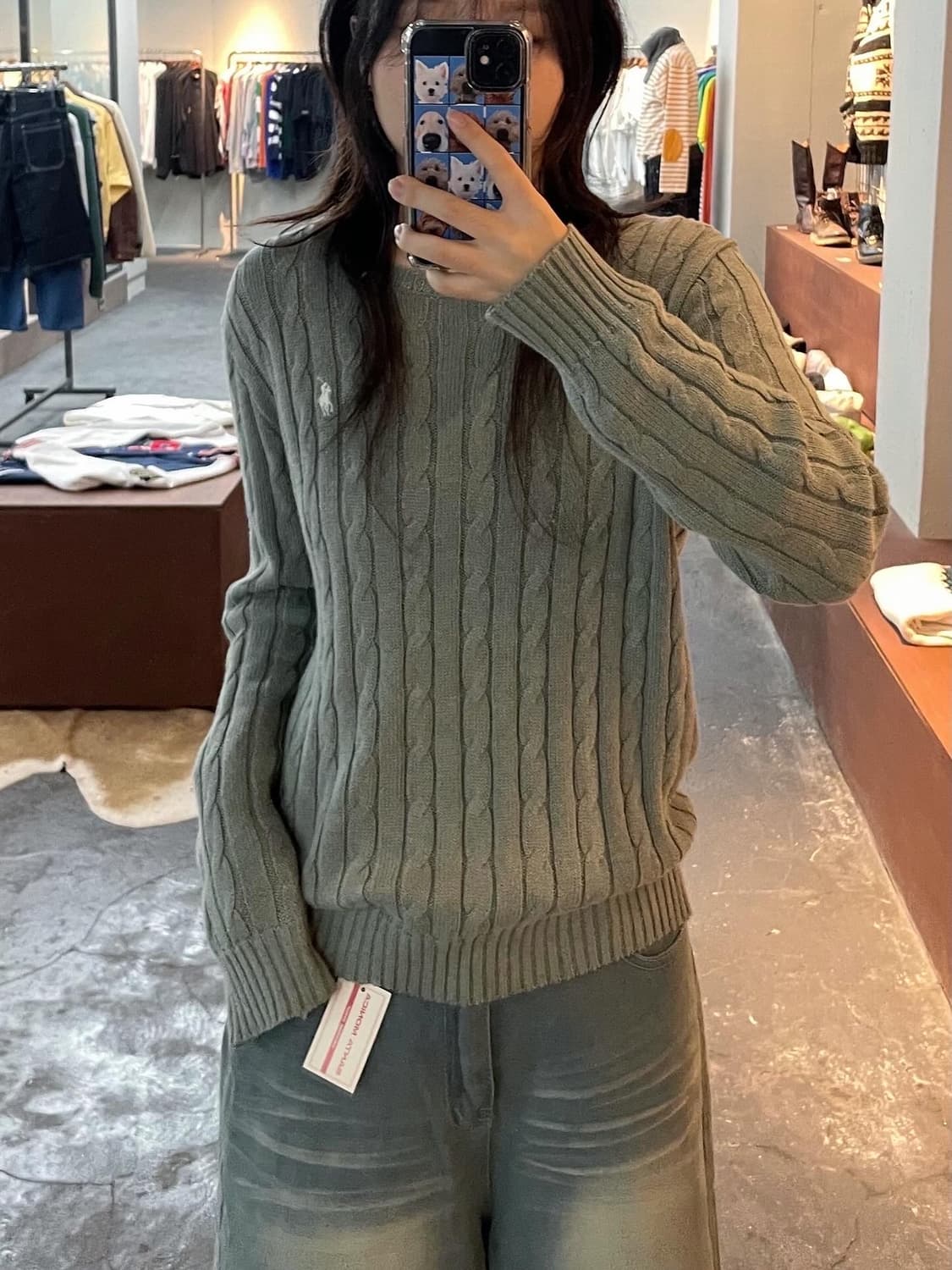 폴로 랄프로렌 포니로고 니트 코튼 케이블 스웨터 H75 상품이미지1