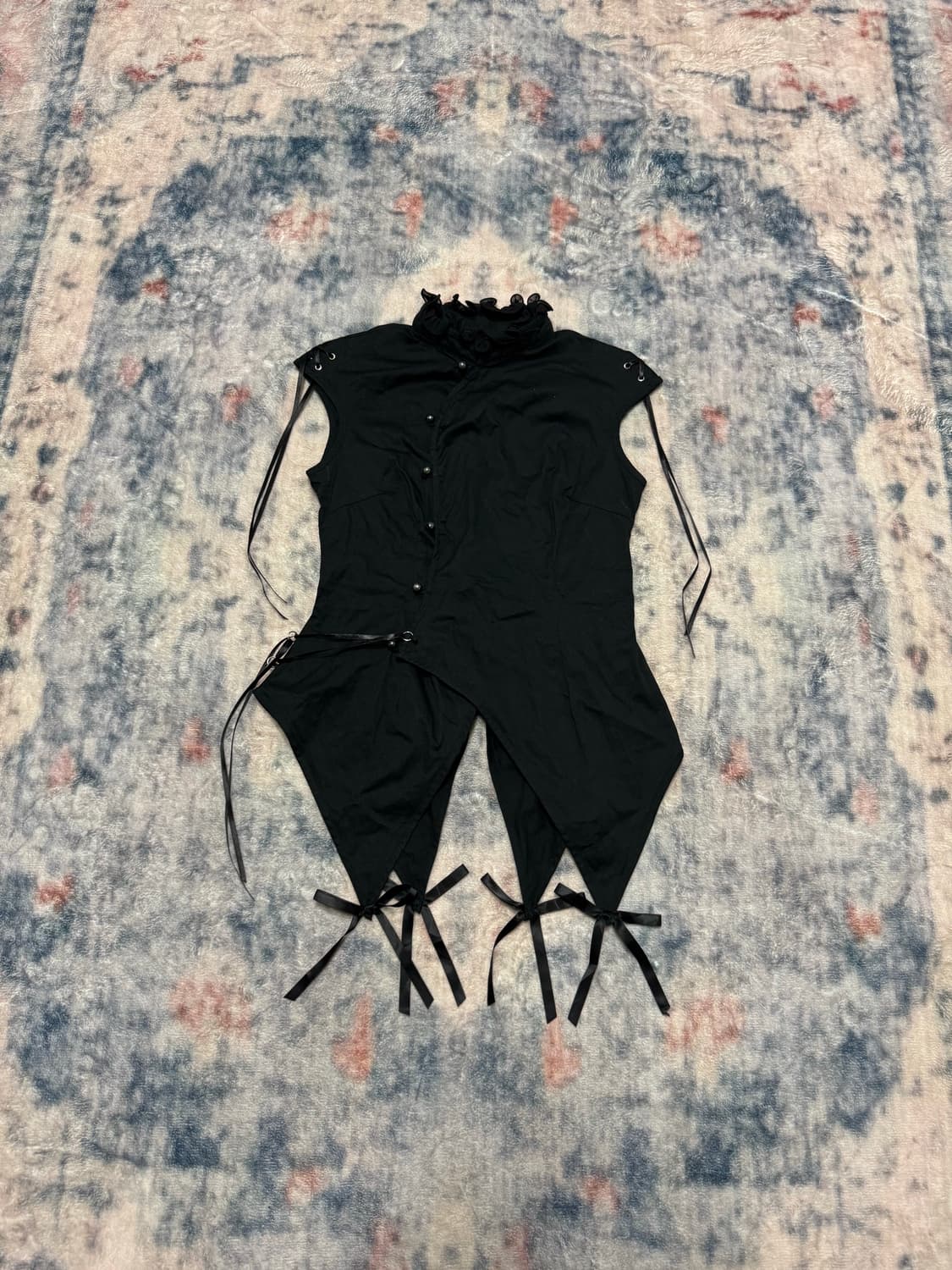 Bodyline lace up sleeveless jacket 상품이미지2