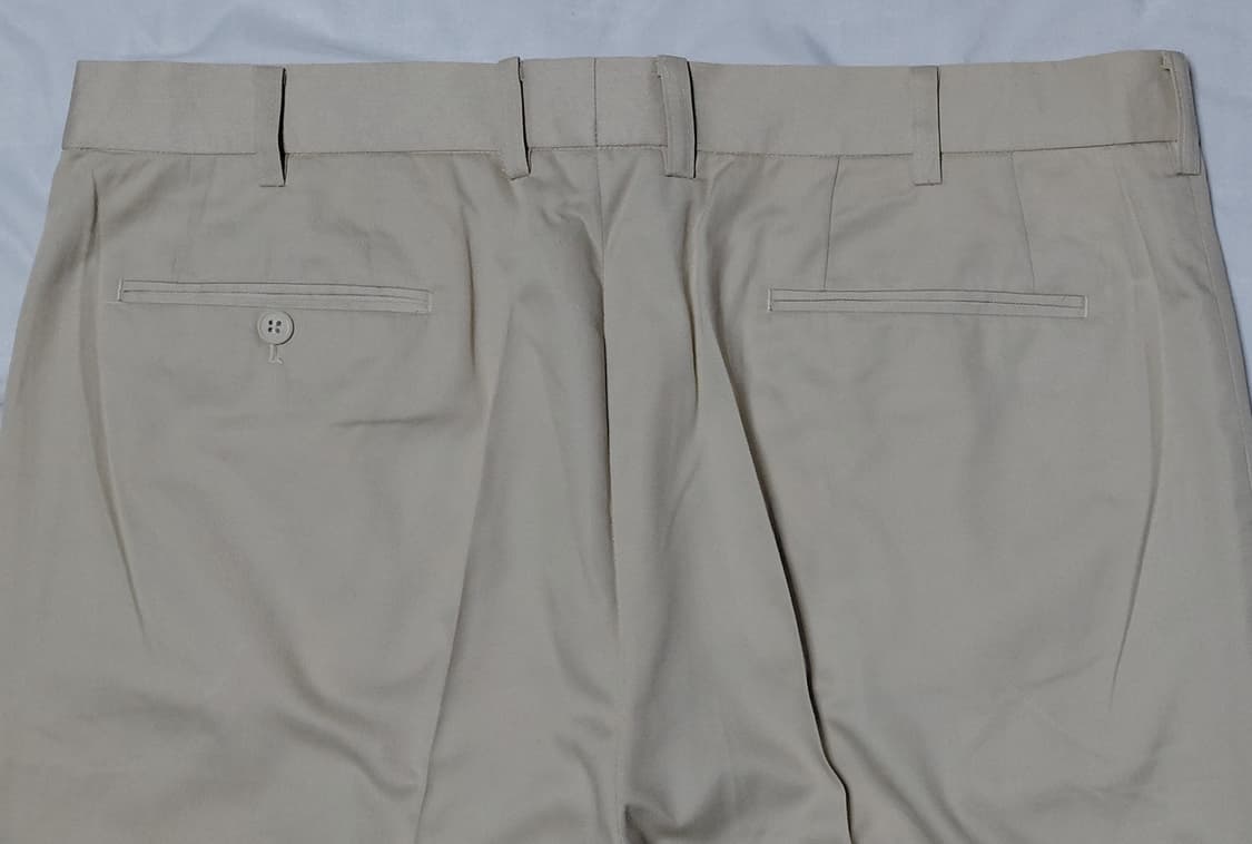 [빅사이즈/103] Fade Luman 투턱 와이드 치노 팬츠 베이지 상품이미지10