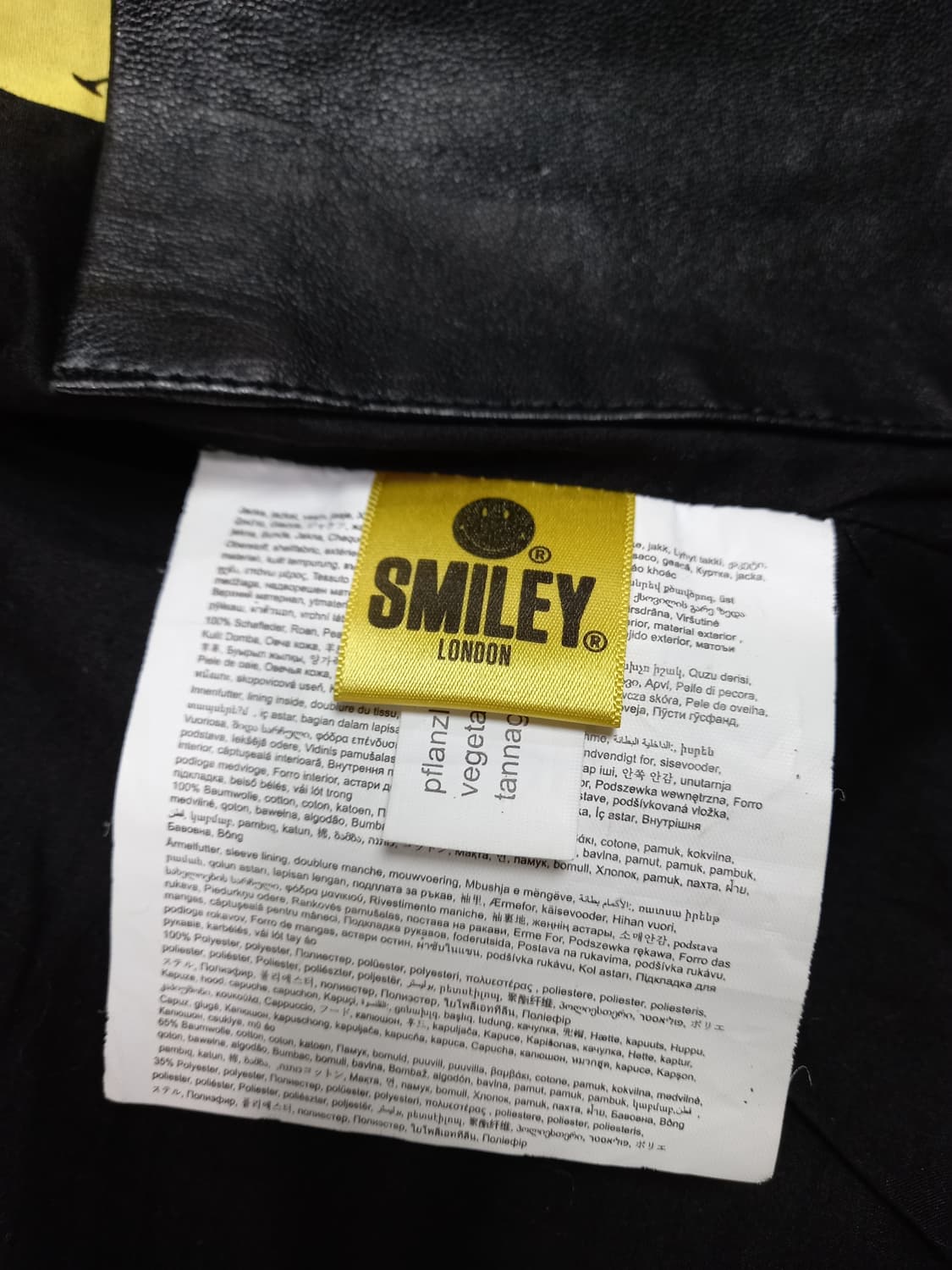 85-90 GIPSY+SMILEY 양가죽 라이더 자켓 블랙 M-09 상품이미지7