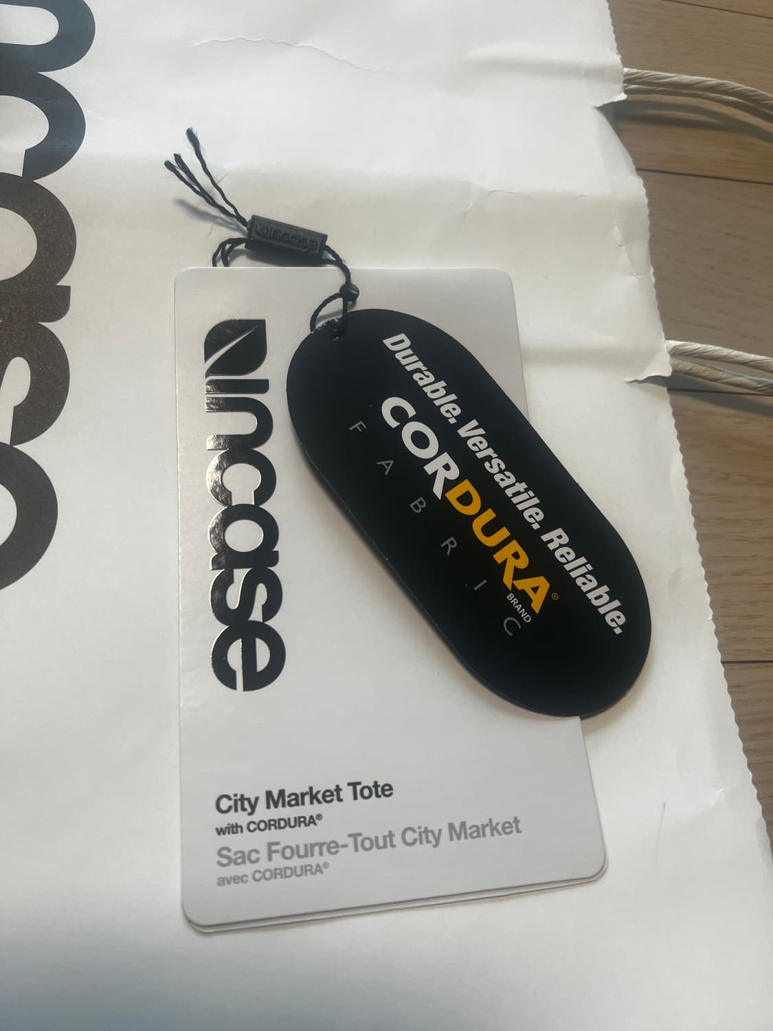 인케이스 시티 마켓 토트백 코듀라 블랙 상품이미지6