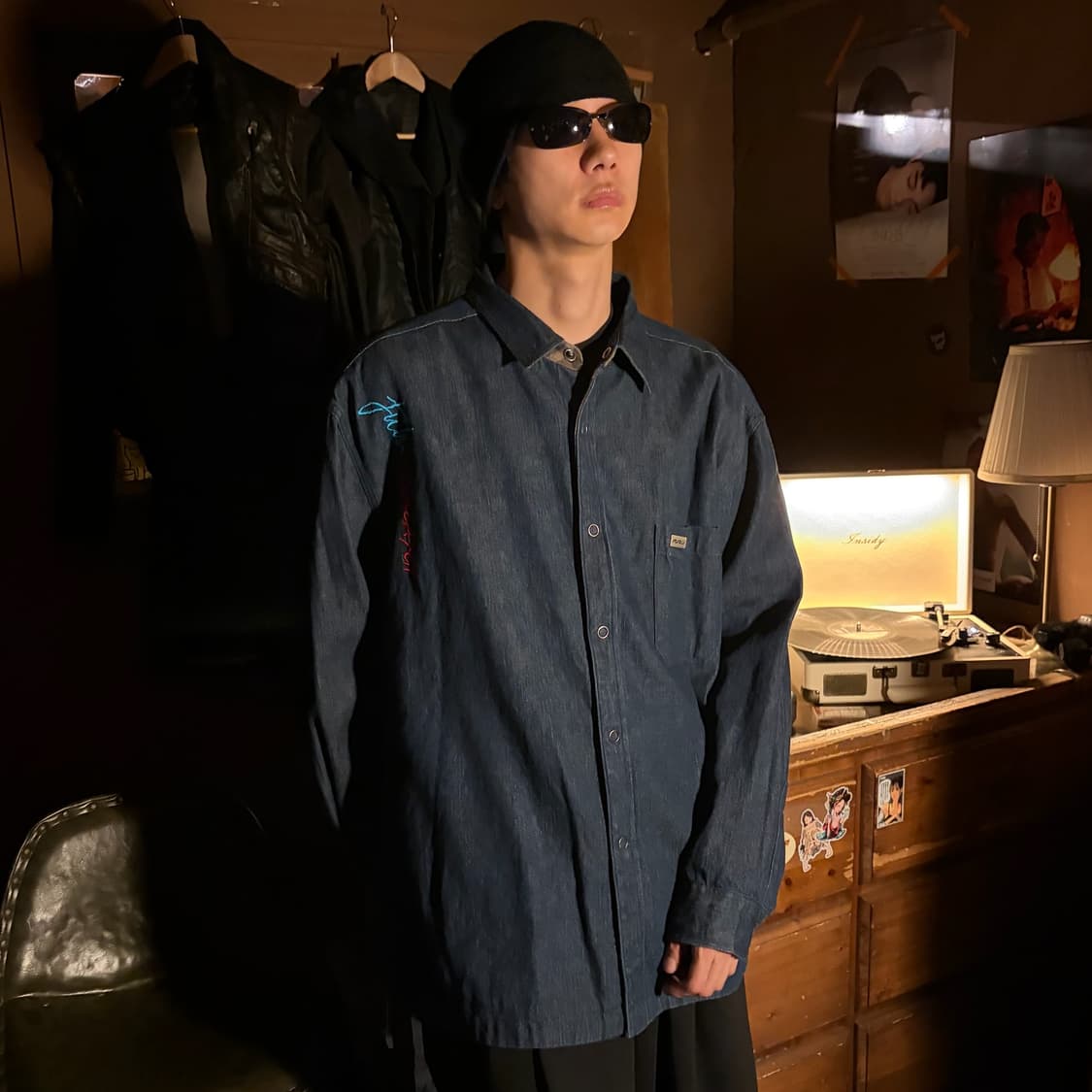 2002 FUBU REVERSIBLE DENIM SHIRT 상품이미지1