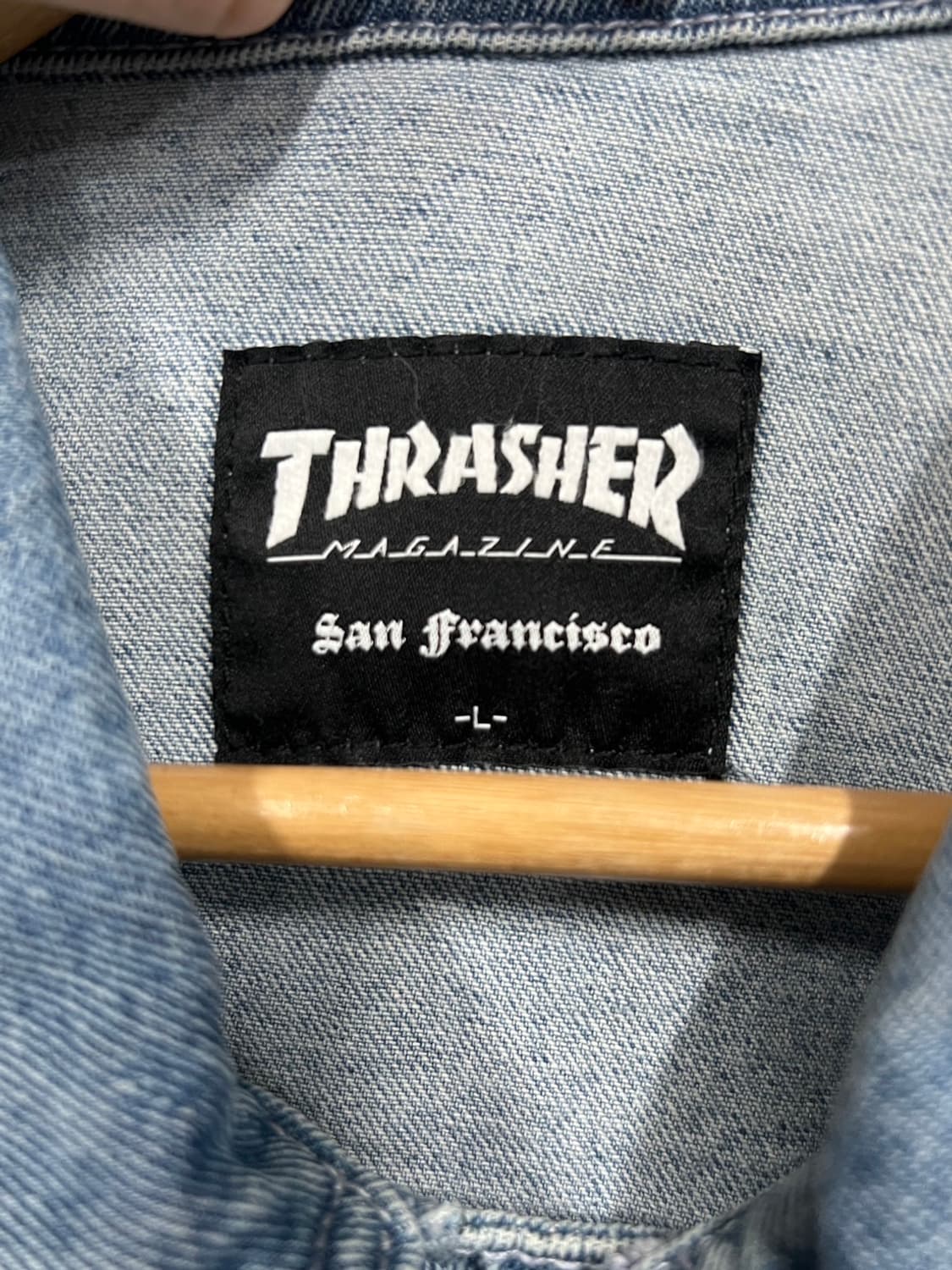 트레셔 플레임 트러커 데님 청자켓 상품이미지5