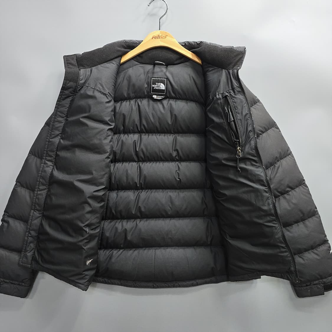 노스페이스 여성 구스다운 숏패딩 블랙 L 상품이미지7