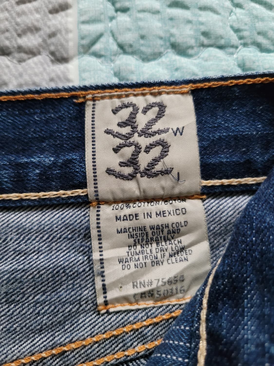 아베크롬비 렘선 슬림스트레이트 셀비지데님 탭32 실33사이즈 상품이미지6